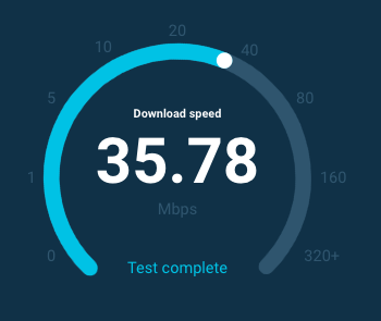 verizon internet speed test