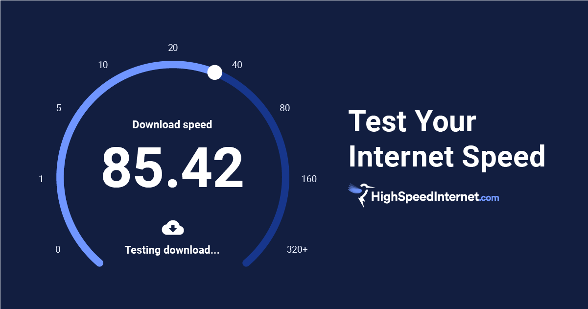 test download and upload speed