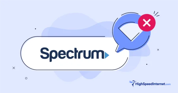 Spectrum logo with internet outage icon