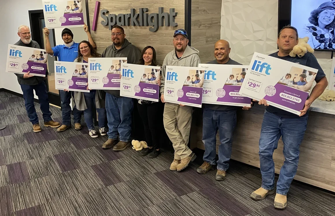 Sparklight Launches Affordable Connectivity Solution Sparklight team presents the new Lift plan for low-income homes.
