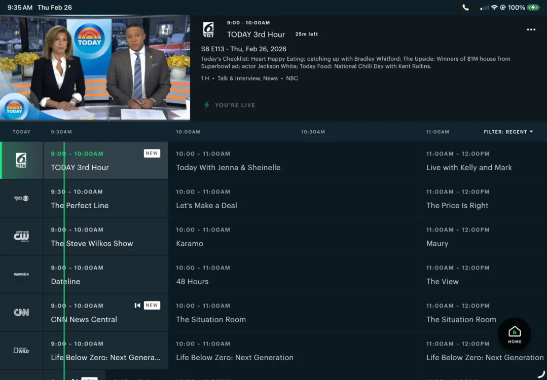 hulu-live-tv-ipad-screenshot Hulu Live TV on iPad